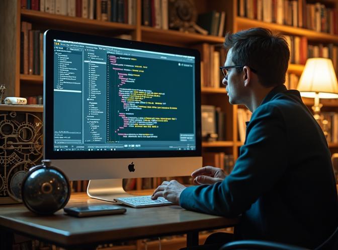 computador com desenvolvedor python