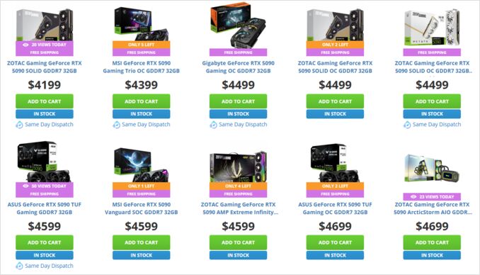 pccg rtx5090 2025 october