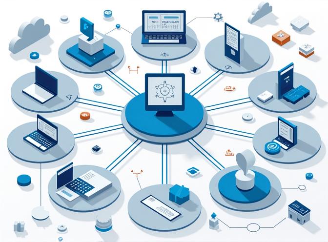 A technical diagram of network devices to monitor and control A technical diagram of network devices to monitor and control