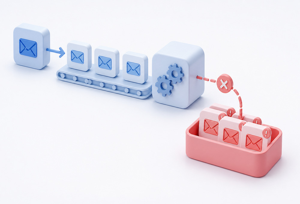 dead letter queue routing failed messages away from the main queue
