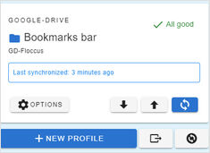 Bookmarks Synchronisation with Floccus