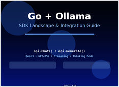 Go clients for Ollama: SDK comparison and Qwen3/GPT-OSS examples