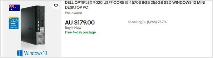 Dell 9020 from ebay