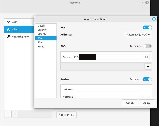 DNS Config Linux