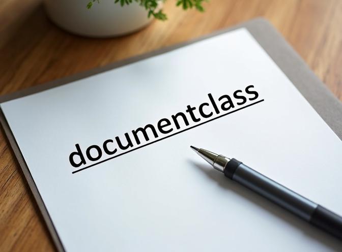 LaTeX document class on the sheet of paper