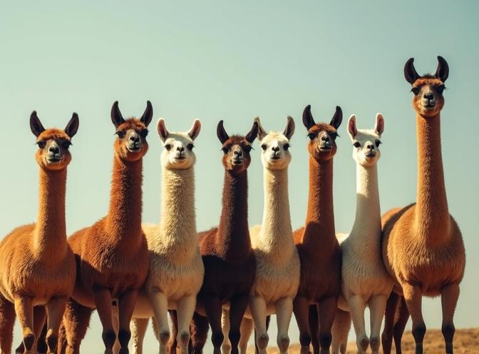 llamas of different heights - reranking with ollama